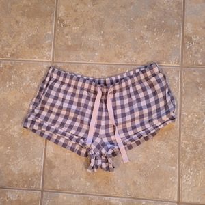Victorias Secret Gingham Print Sleep Shorts Size M